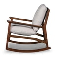 thumbnail image 6 of Grain Wood Furniture Solid Wood Mid Century Rocking Chair with Off-White Performance Boucle Cushions, 6 of 6