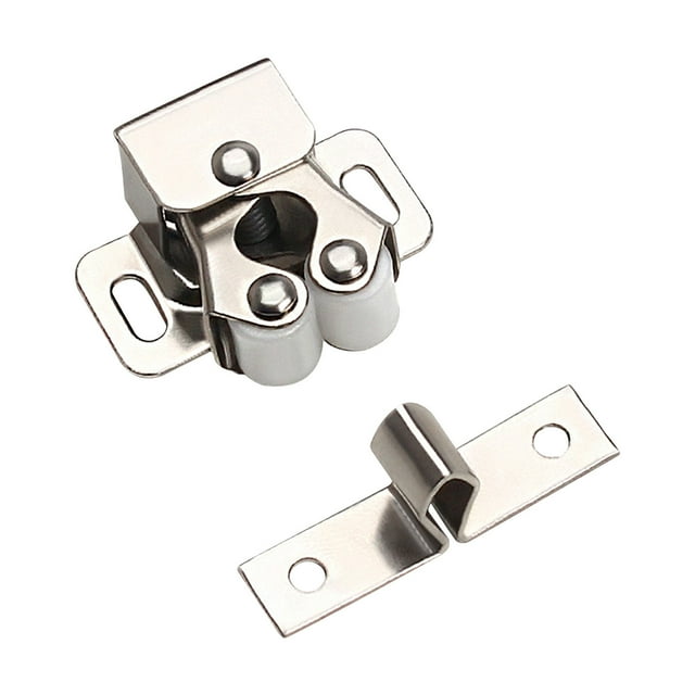 WREESH Clothes Cabinet Door Beads Double-wheel Spring Buckle Old-fashioned Door Buckle Switch Lock Cabinet Button Clearance