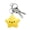 A, variant on Cartoon Star Plush Toy Soft Stuffed Toy Doll Backpack Purse Bag Squeak Pendant Christmas Decoration Party Gift