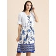 thumbnail image 2 of Moomaya Womens Viscose Rayon Co-Ord Set, Printed Dress With Shrug, 2 of 8