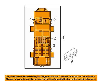 Jeep CHRYSLER OEM 2007 Wrangler 3.8L-V6-Fuse Box-Fuse & Relay Box 56049717AO