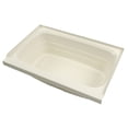 thumbnail image 1 of Lippert Components Bathtub 209369 Better Bath; Standard Tub; 24 Inch x 36 Inch; With Threshold; Without Seat; Smooth Floor Surface; Center Drain; Parchment; ABS, 1 of 3