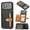 Black, variant on 2 in 1 Wallet Back Cover for iPhone 17 Pro PU Leather Magnetic Clasp Back Case Cover with Card Holder Pocket Slim Phone Cases for iPhone 17 Pro - Coffee