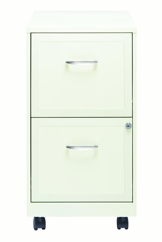18-Inch Depth Gray Lorell 16873 2-Drawer Mobile File Cabinet