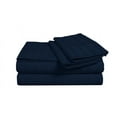 thumbnail image 2 of D.N.G. BEDDINGS Luxury 4 Piece Sheet Set with 24 Inch Deep Pocket 800 Thread Count 100% Egyptian Cotton Stripe Navy Blue Color Queen Size, 2 of 3