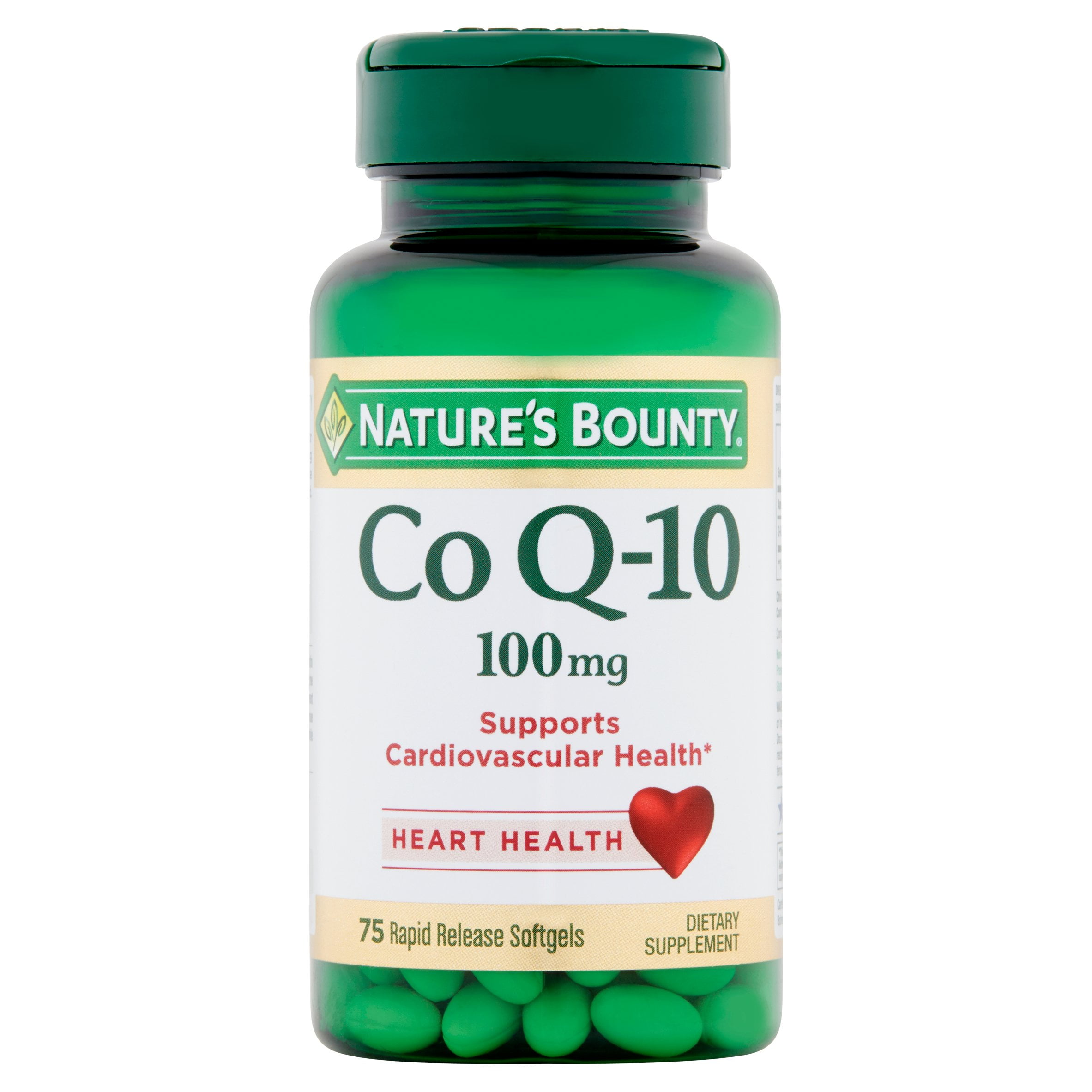 Nature's Bounty Co Q10 Rapid Release Softgels, 100 mg, 75 count