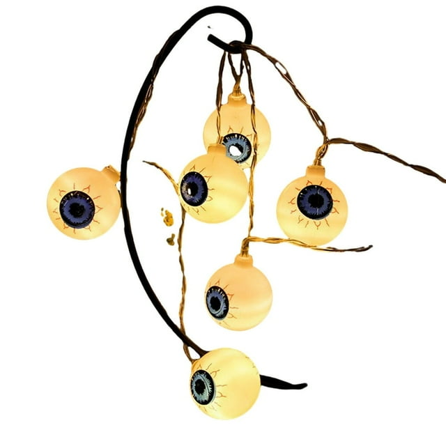 2 Meters 10LED Light Spooky LED Lights Horror Themes Adjustable Light Bat Ghost Pumpkin Shapes Halloween Decor