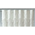 thumbnail image 3 of WARM HOME DESIGNS Ivory Lace Stall Shower Curtain 36 W x 72 L Inches with Attached Valance & Tassels. LA Ivory 36, 3 of 5