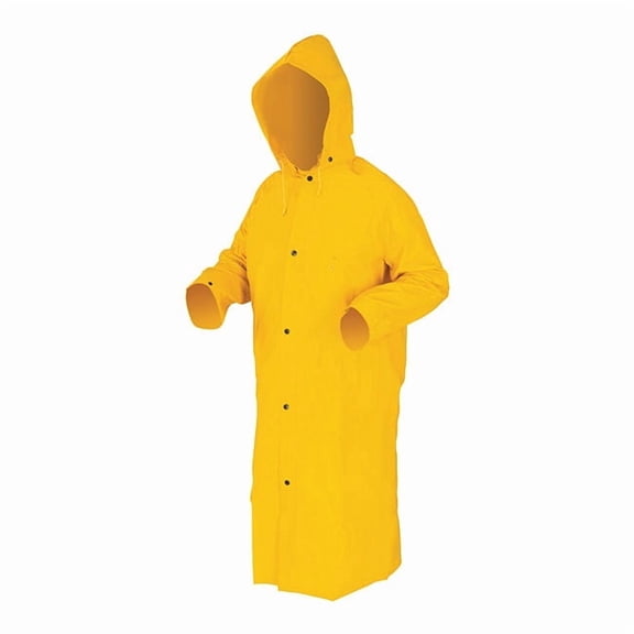 MCR Safety® Classic Plus 2-Piece Raincoats, 49", Large, Yellow, 1/Each