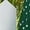 Green, variant on Women’s Polka Dot Pleated Dress Short Sleeve Round Neck Elastic Waist Midi Dress Sizes S-XXL