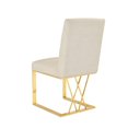 thumbnail image 3 of Home Gear Gold with two X supports Dining Chair, 3 of 4