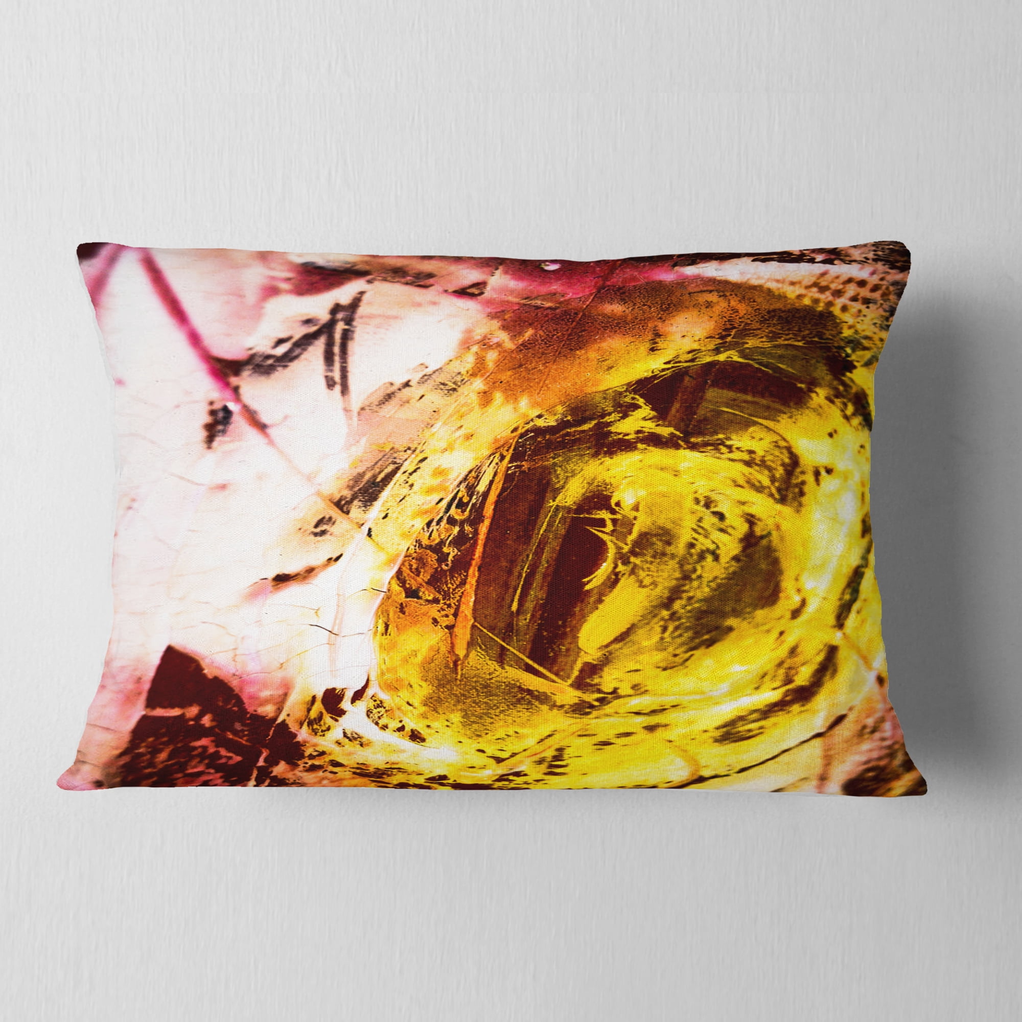 Designart Abstract Modern Structure Art - Abstract Throw Pillow - 12x20
