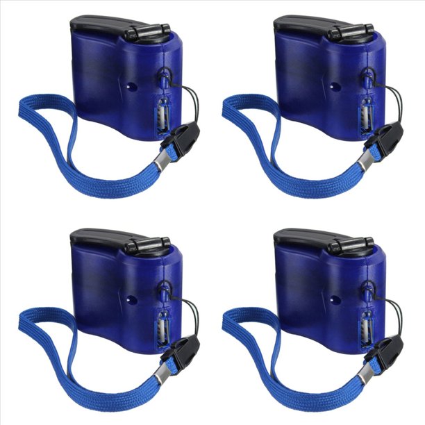 4X Dinamo de Arranque Manual de Emergencia USB para Cargador Universal Cargadores de Viaje Gadgets