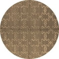 thumbnail image 1 of Ahgly Company Indoor Round Oriental Brown Industrial Area Rugs, 5' Round, 1 of 4