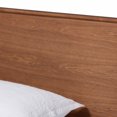 thumbnail image 6 of Homestock Handmade Home Mid-Century Modern Walnut Brown Wood Twin Size Platform Bed - Mid-Century Modern Style, Sleek and Durable, 6 of 6