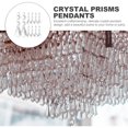 thumbnail image 4 of 10 prismas de cristal colgantes, cristales transparentes, decoraciones, lámparas colgantes, 4 of 5