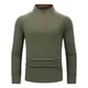 thumbnail image 2 of pstuiky camisetas de manga larga para hombre, Blusa informal y moderna de manga larga con cremallera para hombre salir tops l, 2 of 9