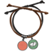thumbnail image 1 of Pulsera de cuero Unbranded con Patrones de rayas y fondo rojo, 1 of 2