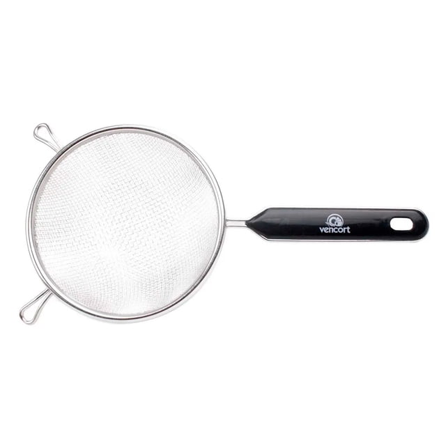 Colador Doble Malla Acero Inoxidable 14cm Vencort