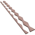 thumbnail image 6 of Ekena Millwork 47"H x 3/8"T Cimarron Adjustable Wood Decorative Slat Wall Panel Kit, Walnut (contains 23 Slats + 1 Straight Edge Starter Slat), 6 of 16