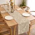 thumbnail image 3 of Table Runner 48 Inches Long for Kitchen Dining, Beige Floral Dresser Scarf Farmhouse, Dining Table Decorations for Wedding/Parties, Vintage Spring Botanical Flowers 13 x 48 In, 3 of 8