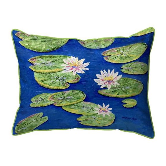 Betsy Drake ZP1350 20 x 24 in. Lily Pads Zippered Pillow - Extra Large