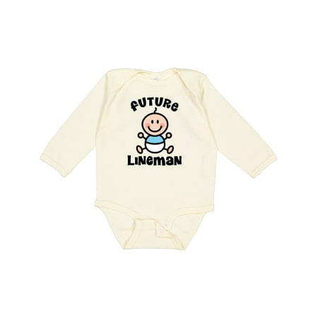 

Inktastic Future Lineman in Training Baby Gift Gift Baby Boy Long Sleeve Bodysuit