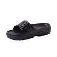 thumbnail image 2 of Women's Fashion Thick‑Sole Adjustable Buckle Strap Sandals, EVA Open‑Toe Slide Sandals For Summer Beach Pool Outdoor Casual Daily Wear Black, 2 of 5