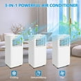 thumbnail image 2 of 8000 Btu Portable Air Conditioners,3-in-1 Portable AC,Dehumidifier, and Fan Mode,AC Unit with 24H Timer & Remote Control for 350 Sq.Ft, 2 of 6