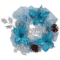 Holiday Time 'Seasons Greetings' 20-Inch Mesh Wreath