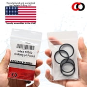 Captain O-Ring Replacement 10262 1-1/2 Hose Connection O-Rings for Intex 1500 2500 2800 GPH Pumps 4 Pack