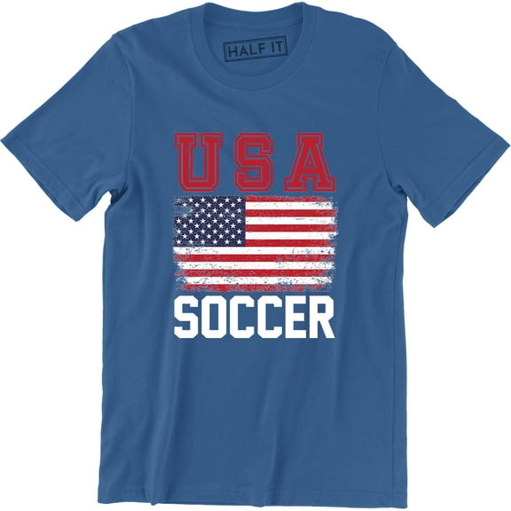 Usa Flag America American Sport Soccer United States Birthday Men's T-Shirt