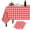 Red and White Checkered, variant on Plastic Tablecloths for Rectangle Tables 3 Pack 54" x 108" Party Table Cloths Disposable for 6 to 8 Foot Tables Indoor or Outdoor Parties Birthdays Weddings Christmas Anniversary Buffet Table