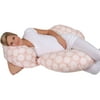 Leachco® Keeper Comfy® | Flexible Total Body Pillow | Non-removable Cover - Dandelion Peach