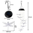 thumbnail image 6 of Rirool Solar Wind Chime - LED Light for Garden - Memorial Wind Chime Gift for Mom - Colorful Dragonfly, 6 of 7