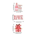 Paper Valentine Day Themed Pink Love Hanging Party Decoration Door