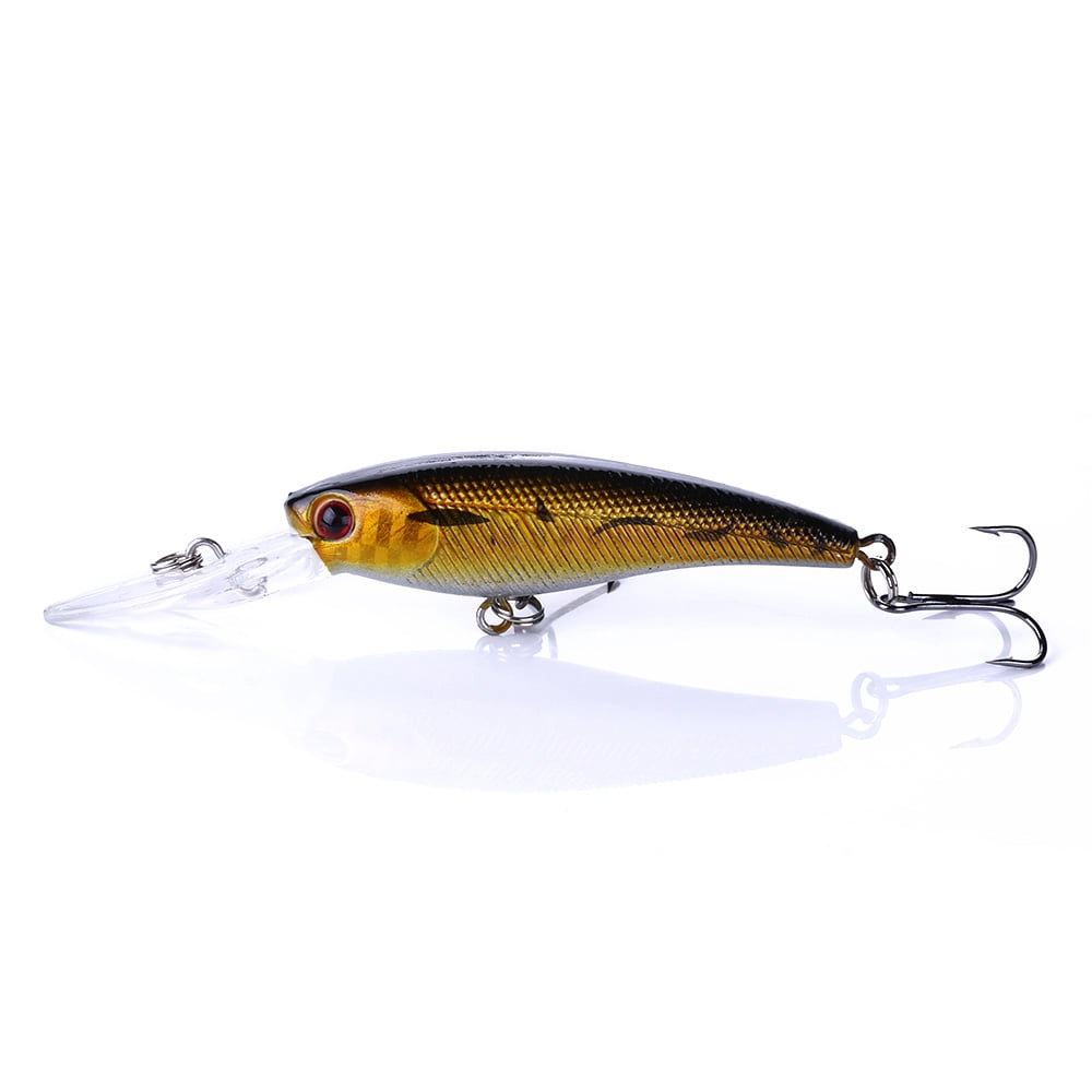 Hengjia Minnow Bass Fishing Lures Set, 10 Count