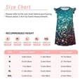 thumbnail image 3 of Vsdgher Chemises de Nuit Arc-en-Ciel Coloré Pailleté pour Filles Manches Courtes à Volants Robe de Nuit Pyjama pour Fête Pyjama-Grand, 3 of 6
