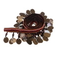thumbnail image 2 of 1 de concha de lentejuelas étnicas con borla ribete de flecos para coser bricolaje artesanía sombrerería decoración de ropa, 2 of 9