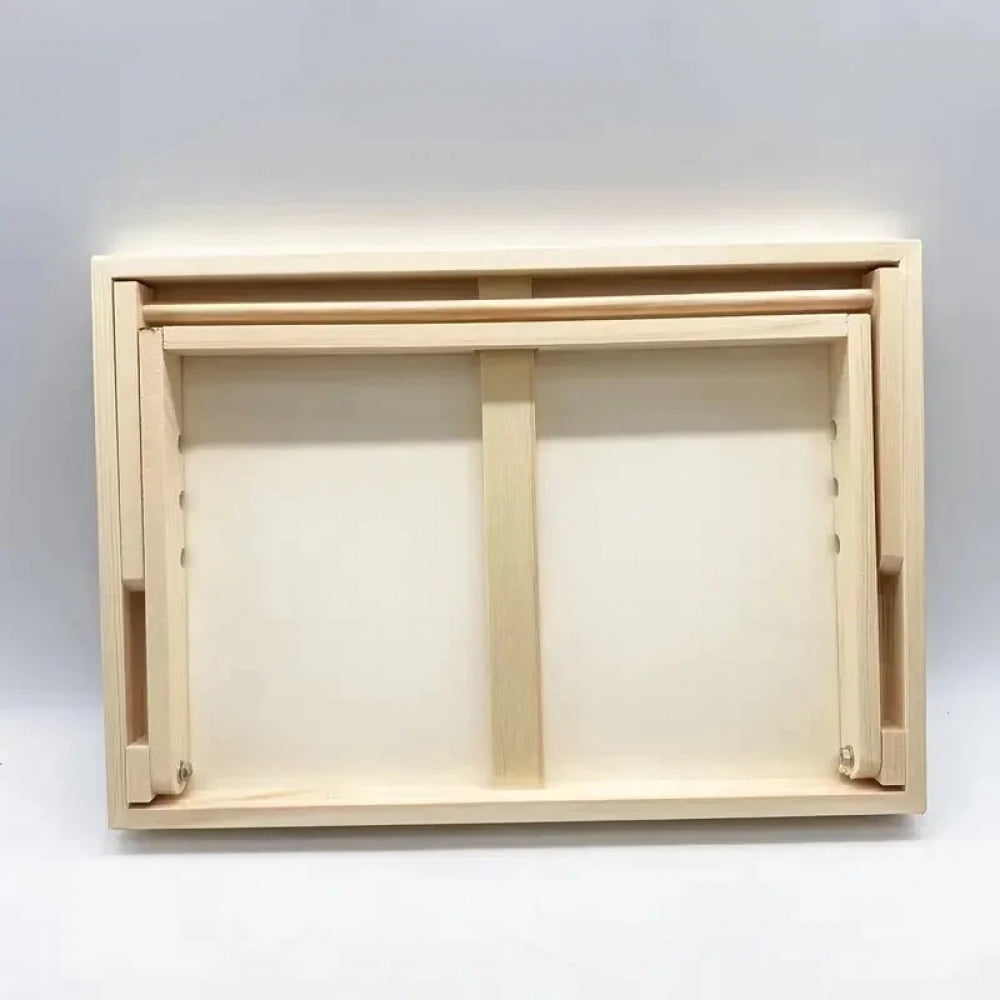 Foldable Wooden Art Stand With Tilted Writing Board Portable Desktop Painting Easel Drawing Supplies Office School