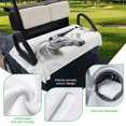 thumbnail image 5 of Golf Cart Seat Covers for 2 Seater,Horse Print Soft Microfiber Cart Seat Towel Blanket,Modern Watercolor Grey White Animals Absorbent Breathable Non Slip Bench Seats Protector for Golf Course 51"x31", 5 of 9