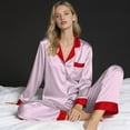 thumbnail image 2 of NMMUED Christmas Pajamas Holiday Pajamas Soft Pajamas Christmas Family Pajamas Matching Sets 2 Piece Lounge Set Matching Family Christmas Pajamas Christmas Vacation Pajamas (Mom) Pink S, 2 of 6