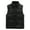 Black, variant on Men's Puffer Vest Casual Outdoor Stand Collar Quilted Padded Vest Jacket Coat Yellow,5XL