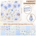 thumbnail image 2 of Threns 126Pcs Quilting Cotton Fabric Squares Sheets, Patchwork Cotton Fabric Sets, Multi-Color Printed Craft Fabric for DIY Sewing Scrapbooking Quilting Craft Patchwork,5" x 5", 2 of 8