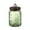 Green, variant on Glass Jar with Airtight Lid – Vintage Storage Canister for Kitchen Pantry, Container for Candy, Sugar, Coffee, Cookie, Tea, Salt, Treat, Snack, Blue