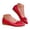 Red, variant on Dakaela Women's Flat Dress Shoes Closed Round Toe Low Wedge Ballet Flats Bow Tie Comfortable Leather Slip on Loafers Shoe for Women Black Size 7.5