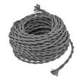 thumbnail image 2 of Cable de lámpara colgante, cable de iluminación, con cuerda de cáñamo retorcida, vintage, cable de lámpara de bricolaje, cable de lámpara para cocina industrial y hogar gris, 2 of 8