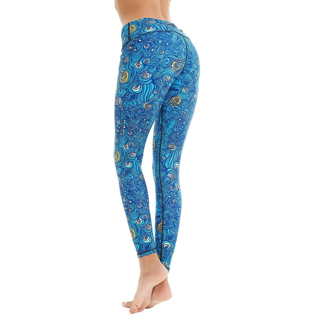 Pantalons de Yoga pour Femmes Compression Collants de Course, Leggings de Course Contrôle du Ventre