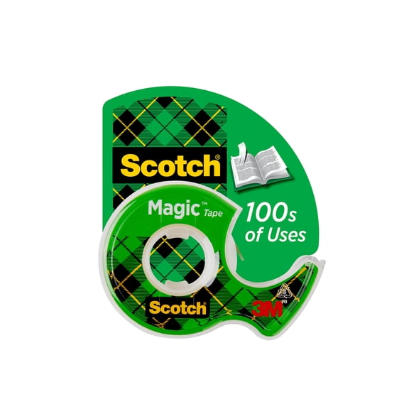 Scotch Magic Tape, 3/4 in. x 500 in., 1 Dispenser