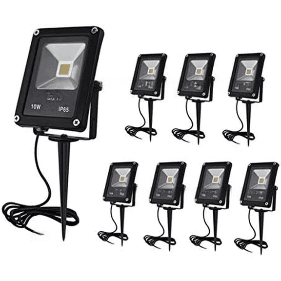 Low Voltage Landscape Lights 10W 12V Outdoor Spotlights IP65 Waterproof Garden Lights,3000K Warm White Landscape Lighting for Yard,Tree,[8 Pack]$$Tools & Hardware Other